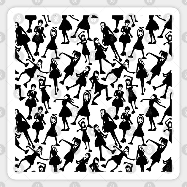 Wednesday's Dance Moves Sticker by Slightly Unhinged